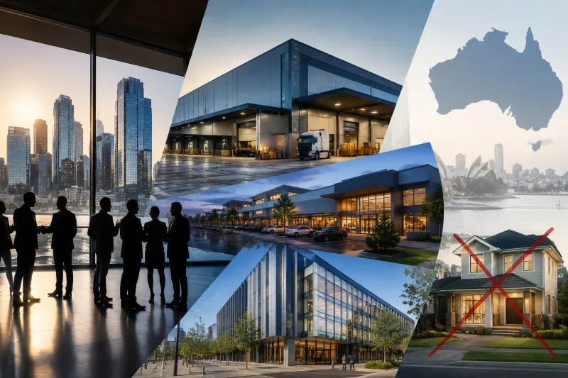 Business networking with a global skyline
