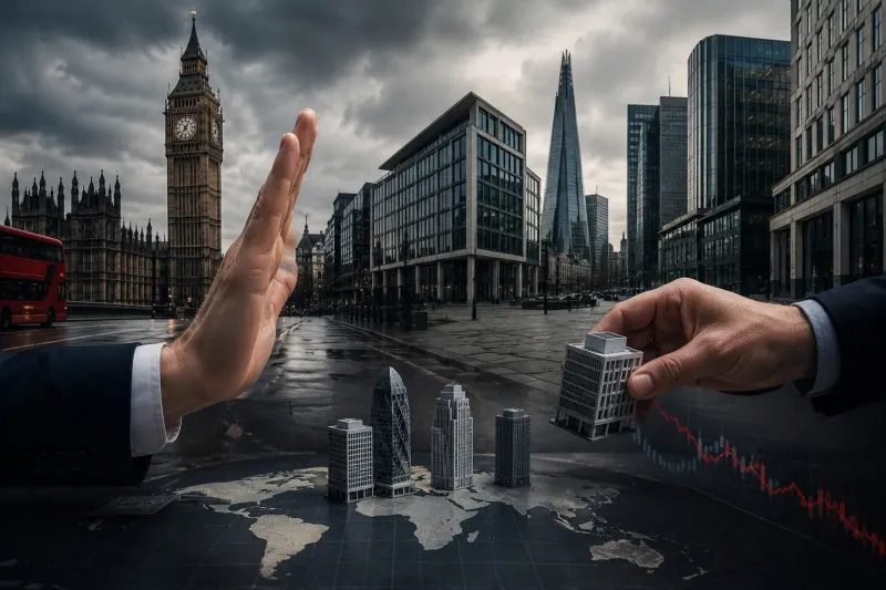 Financial crossroads in stormy London