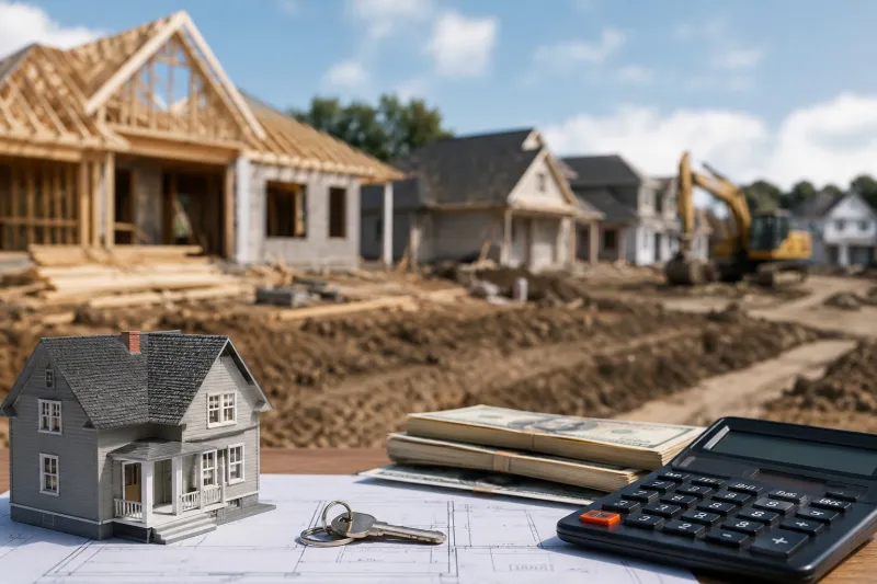 Blueprints and Keys to a New Home