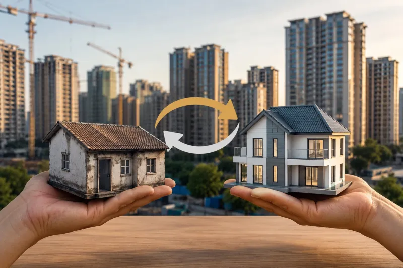 Old and Modern Homes Exchange