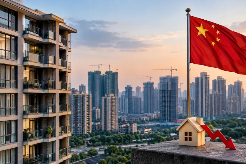 Chinese Skyline and Falling Housing Market